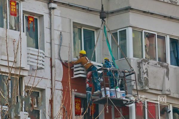 天津迎全运城市综合整治 楼房粉刷油漆视觉效果提升