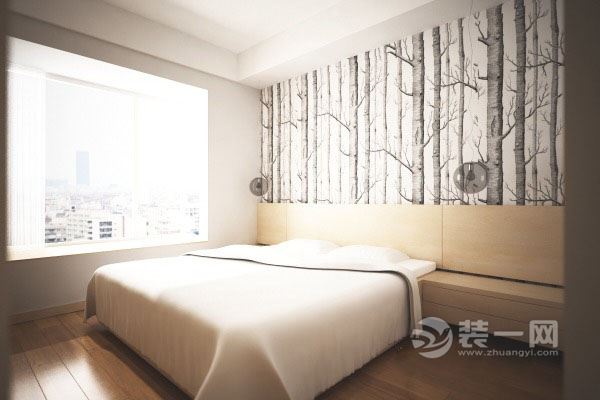 北欧风融合日式风108平米卧室装修效果图