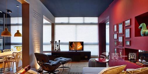 大胆配色划空间 亮色个性六安公寓装修设计