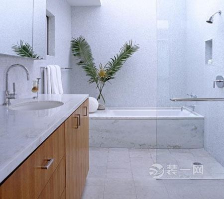 现代极简风浴室装修设计效果图