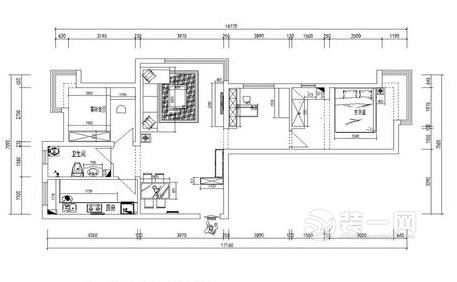 112平米现代简约风格三居室装修效果图