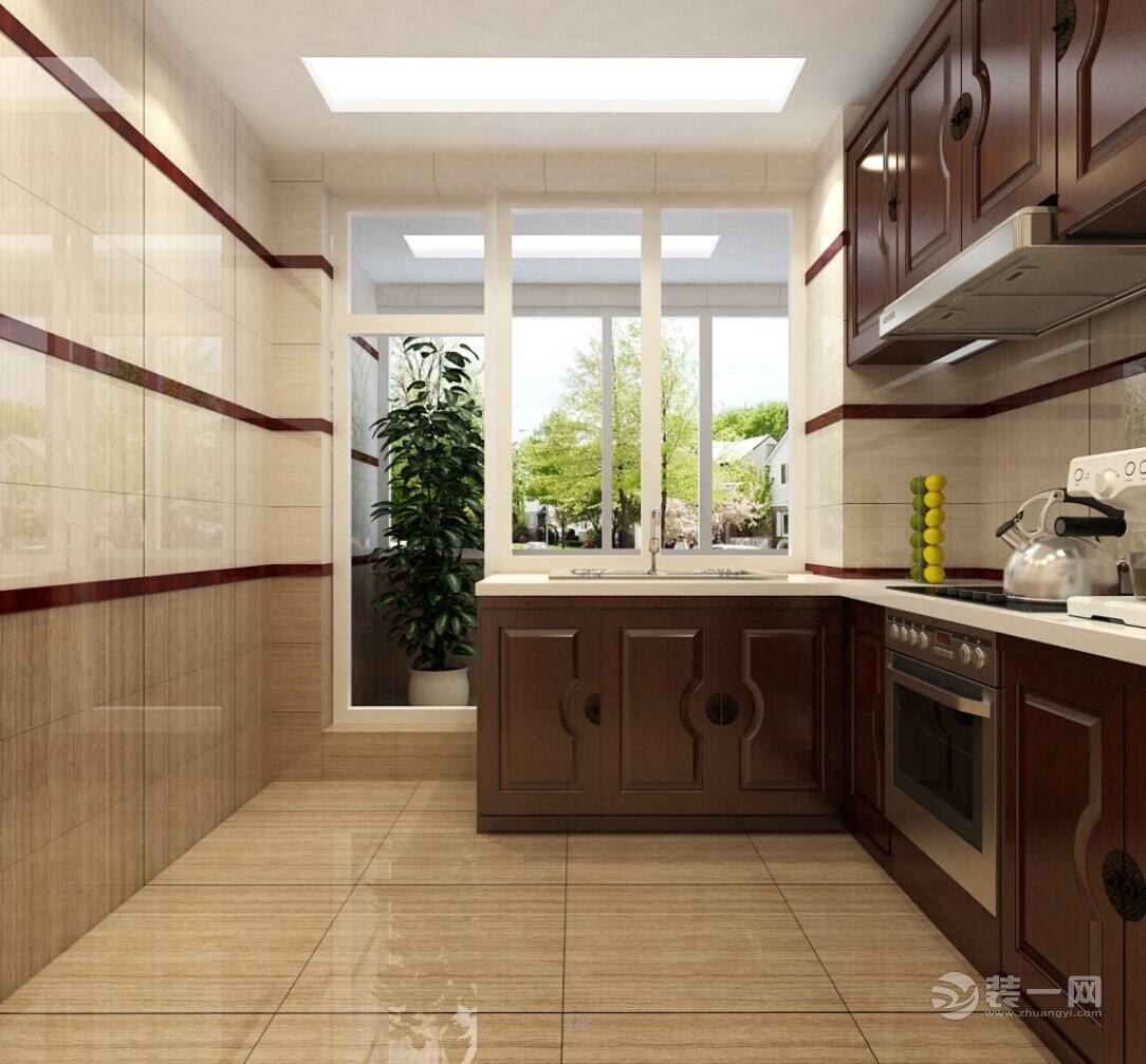 新中式厨房装修设计效果图