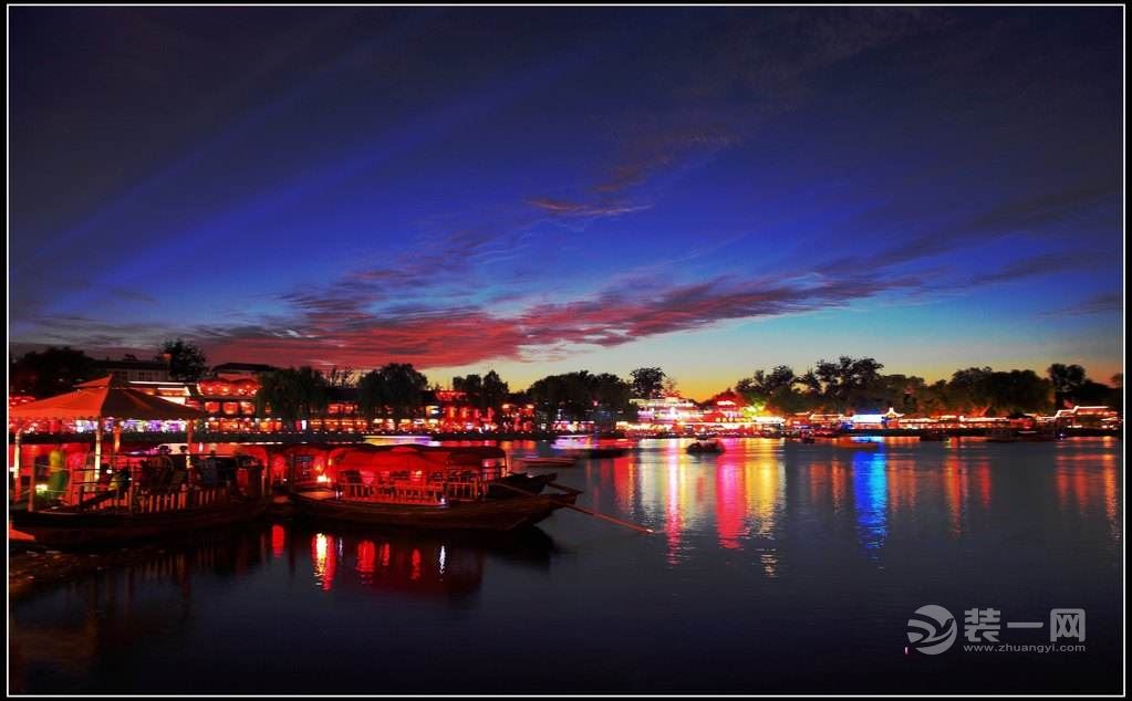 北京后海夜景