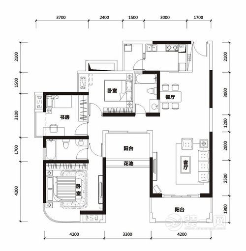 中式风格装修效果图 深圳装饰公司100平米房屋三室两厅两卫装修效果图