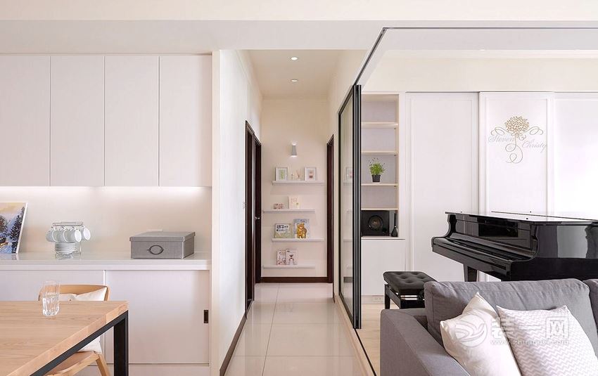 116平米现代风格三居室装修效果图