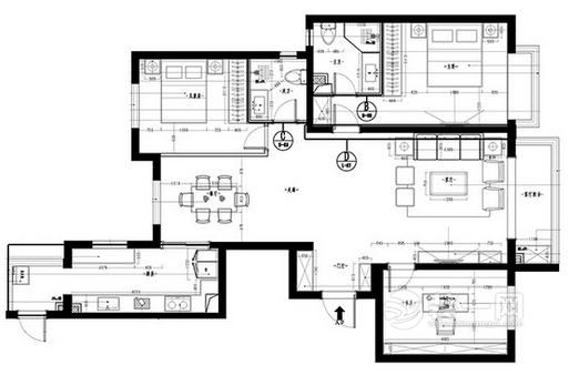 150平米三室两厅两卫中式风格装修效果图