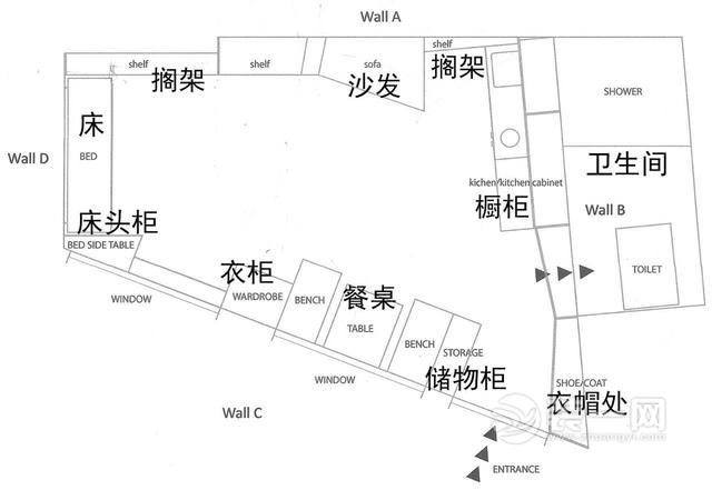 13平简约小户型公寓装修效果图