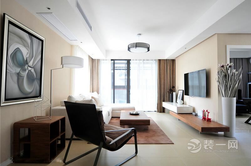 120平米三室两厅两卫装修效果图 深圳装修公司现代风格案例推荐