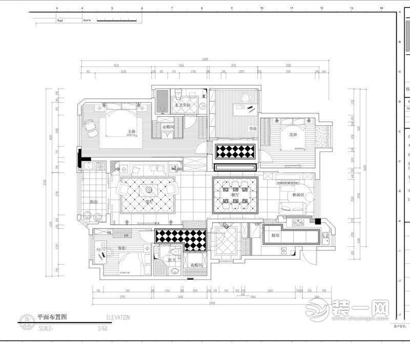 昆明昆华苑155平米四居室东南亚风格装修设计效果图