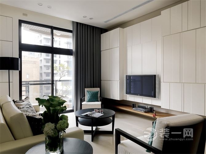 空间设计 绵阳装修网100平三居室现代简约风格效果图