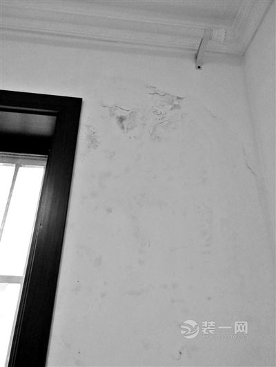 南京一简单装修保障房部分房屋墙体渗水 存质量问题 