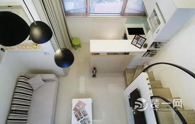 34平米loft单身公寓装修效果图