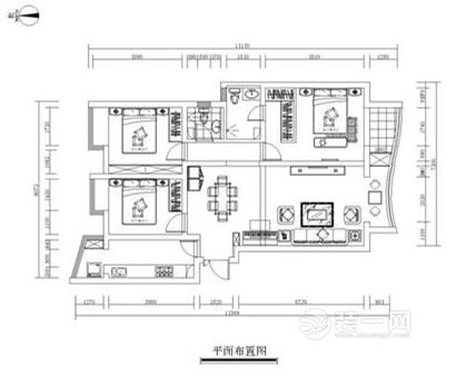 石家庄星河御城134.66平米简欧风格三居室装修样板间 