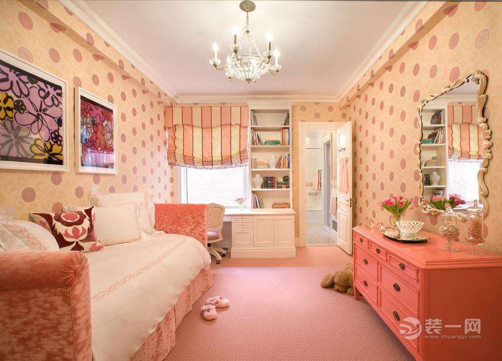 粉色卧室装修效果图