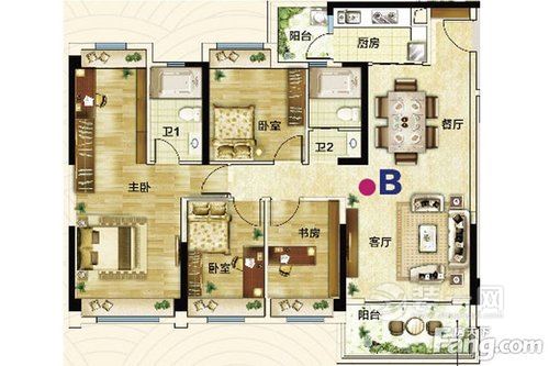 广州装修公司荐简欧风格装修效果图 广州装饰公司荐四室两厅装修效果图