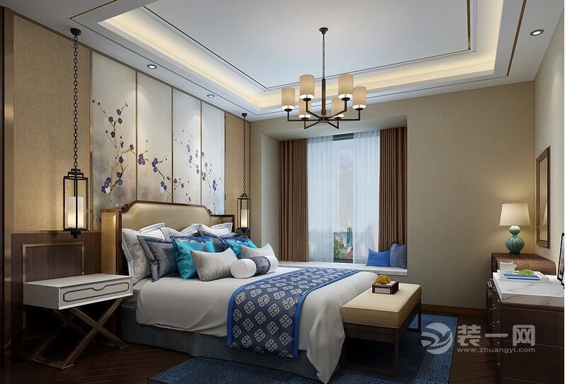 新中式风格卧室装修设计效果图