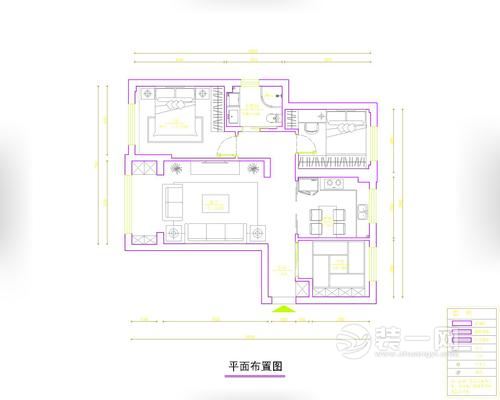 136平米欧式田园风格三居室装修效果图