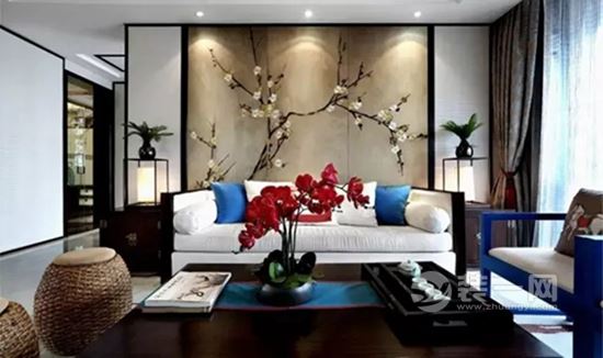 蒲江装修网分享11款沙发背景墙效果图 中式元素太美