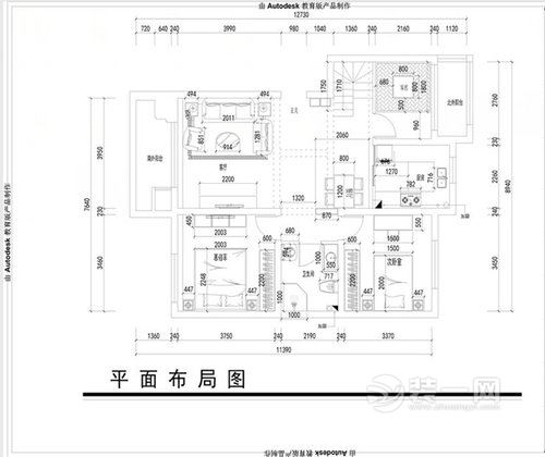 118平米简欧风格二居室装修效果图