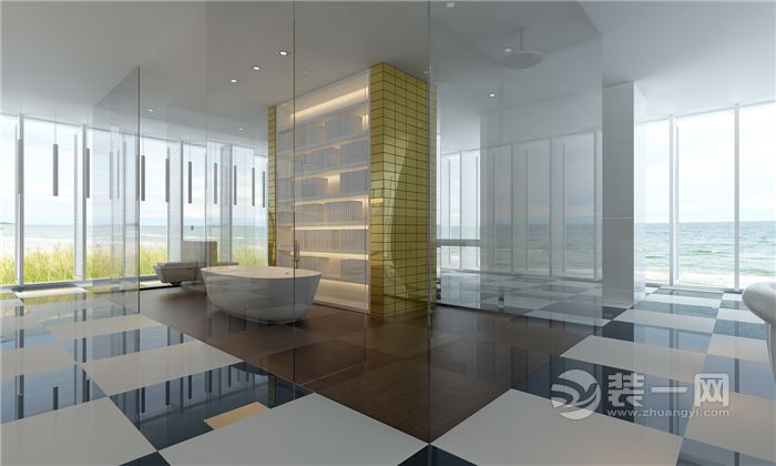 绵阳装修网100平一室一厅现代主义案例 隔与界的设计