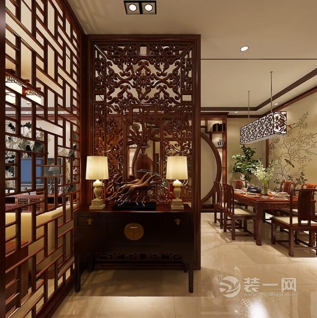 现代中式风格餐厅装修效果图