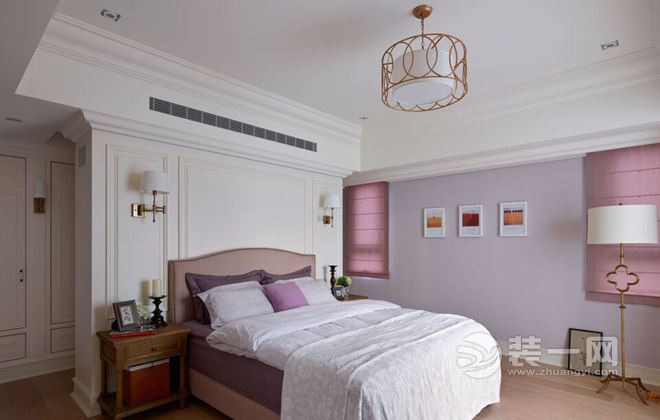 100平米新古典风格两居室装修案例次卧装修效果图