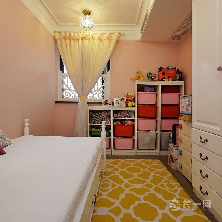 130平米个性美式风格四居室装修案例儿童房装修效果图