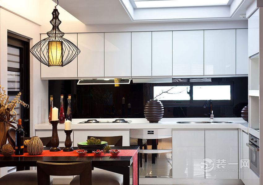 150平米中式现代简约风格四居室装修案例厨房装修效果图