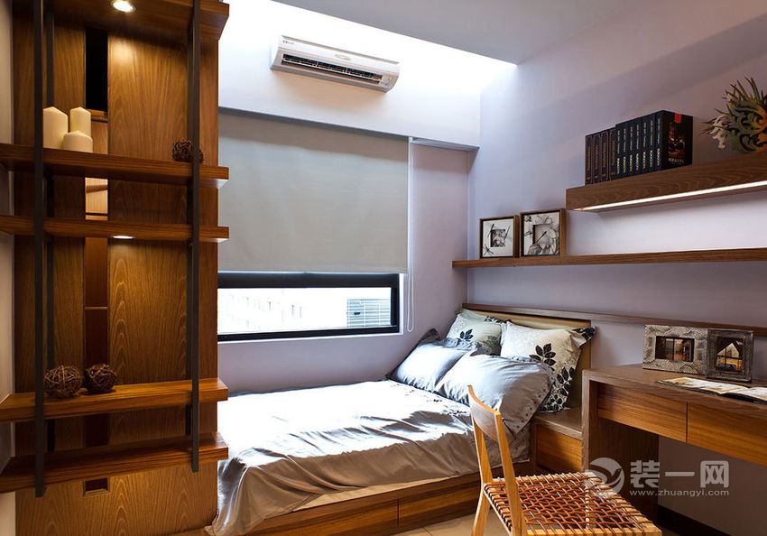 150平米中式现代简约风格四居室装修案例次卧装修效果图