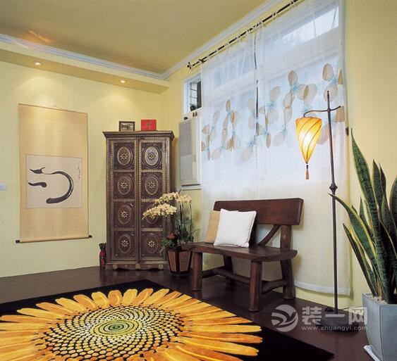 室内装修效果图 家装公寓混搭风设计 装修中式东南亚风格设计 装修效果图 装一网六安站