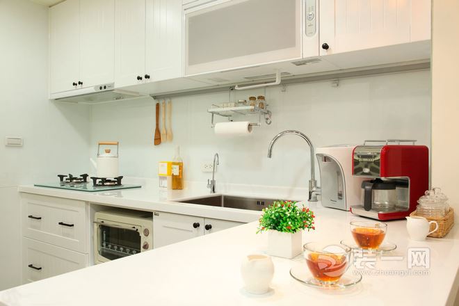 36平米田园乡村风格小户型一居室装修案例厨房装修效果图