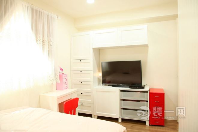 36平米田园乡村风格小户型一居室装修案例卧室装修效果图