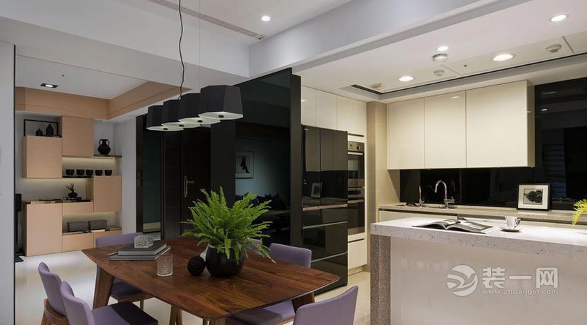 126平米现代时尚风格三居室装修案例厨房装修效果图