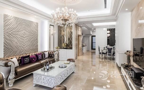 细腻优雅五居室装修案例欣赏 邯郸新古典风格别墅设计