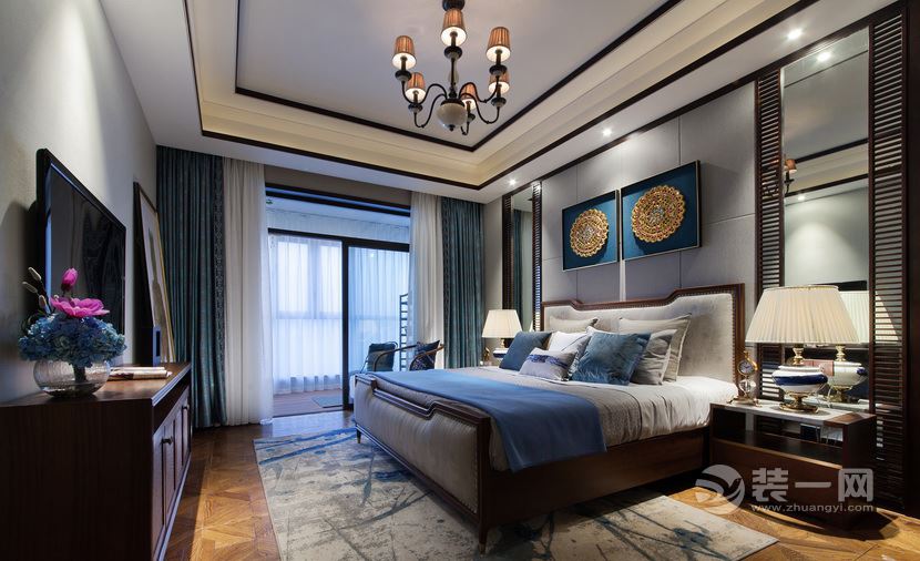 365平米东南亚风格大户型装修案例卧室装修效果图