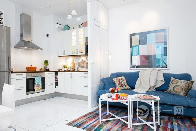 40平米的单身公寓 绵阳装修网现代北欧风格设计案例