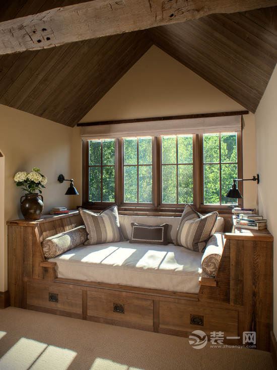 安心睡眠原野之风 8款木制元素卧室装修设计效果图