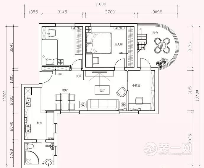 115平米简约宜家风格装修案例