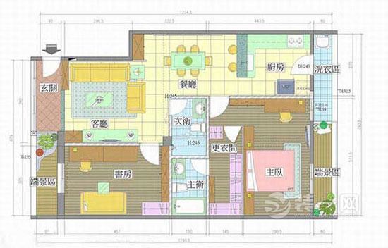 私享80平时尚质感家 北京装饰公司简约风格装修案例