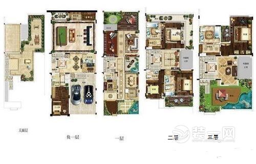 广州装修公司荐别墅装修效果图户型图