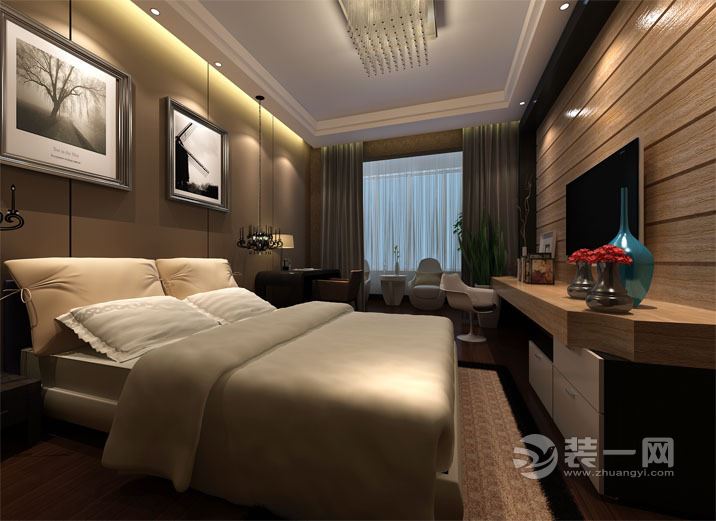北京装饰公司推荐北蜂窝120平三居现代简约装修案例