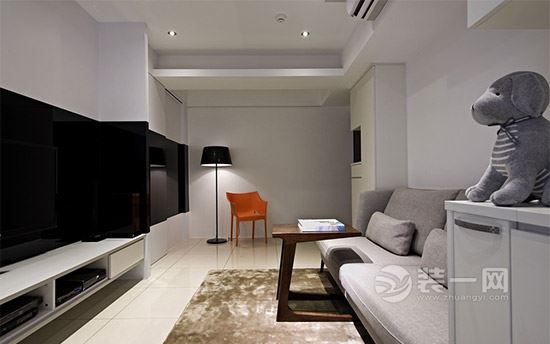 绵阳装修网分享65平米简约风格设计案例 黑白系婚房
