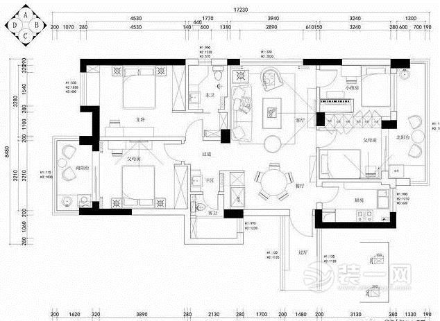 121平米现代简约风格装修效果图