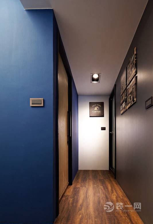  83平三居室美式风格装修案例过道装修效果图