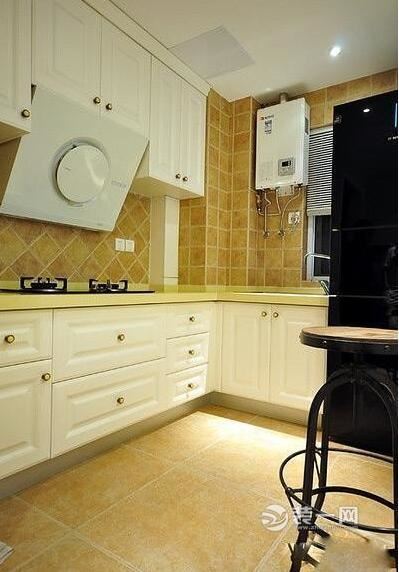 140平两居室美式装修风格厨房效果图