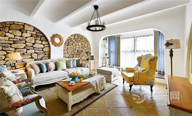150平二居室地中海混搭风格 最耀眼的设计