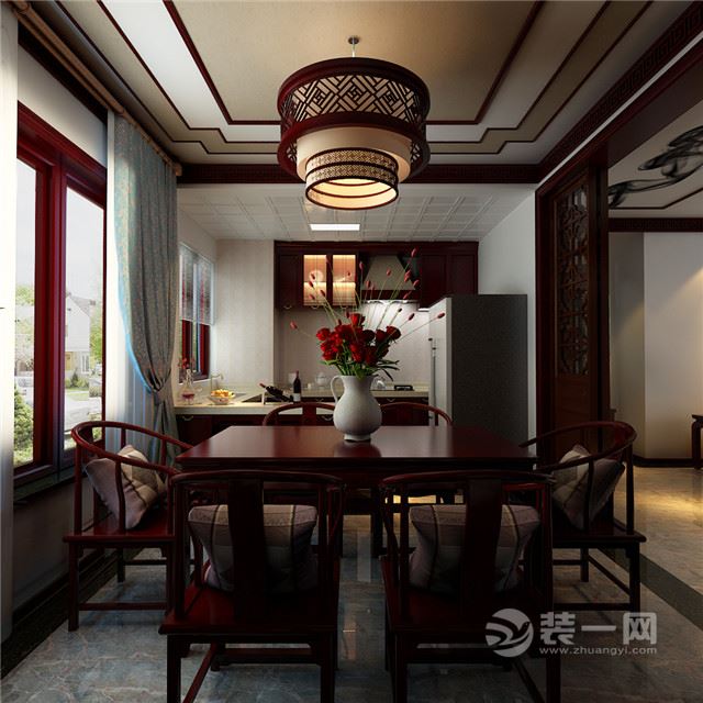 具有东方魅力的唐山恒茂国际都会中式风格装修案例
