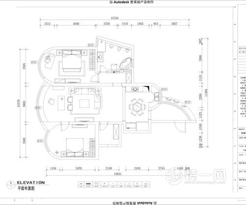 123.28平米中式古典三居室装修效果图