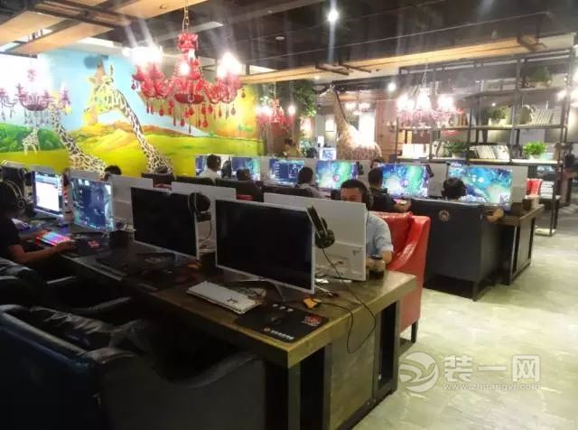 重庆当地网吧/网咖设计效果图实景图