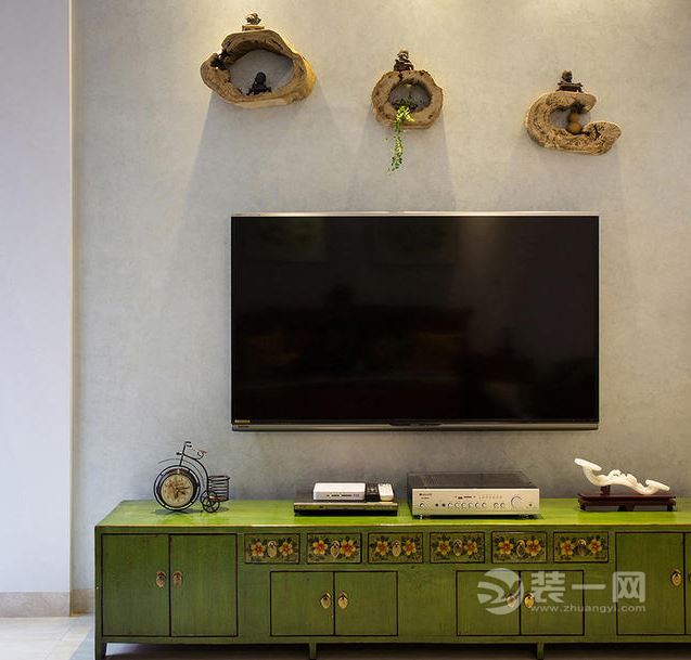新中式风格客厅电视柜装修效果图